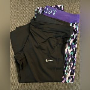 Lot of TWO (2) nike Dri-fit leggings